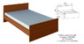 Кровать двуспальная Джулия с щитовым основанием 1400 (Стайлинг)